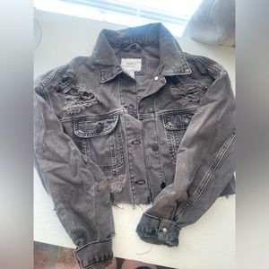 Forever 21 Cropped Jean Jacket